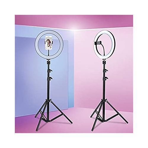 Selfie Light avec Trépied LED Lumière Anneau pour Tiktok, Makeup, Vlog, Vidéo, Photographie