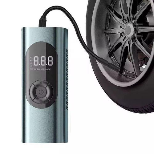 Gonfleur de pneu portable : pompe à air sans fil pour voiture, vélo, moto