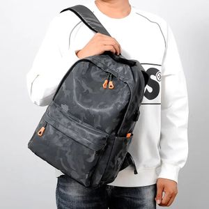 Sac à dos USB portable décontracté, sac initié par ordinateur, hommes et femmes, mode, 14"