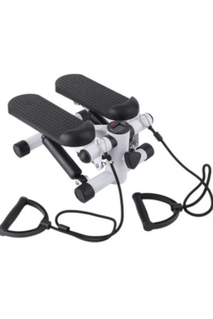 Mini Stepper  Multifonctions avec écran et Cordes Élastiques, Poids supporté jusqu'à 100kg