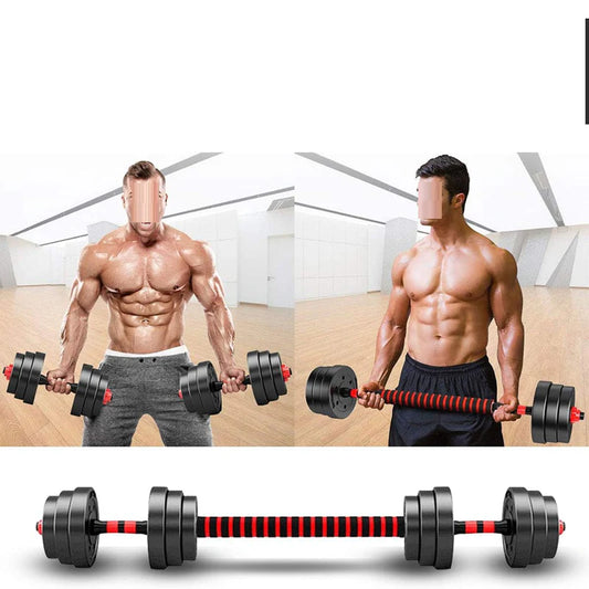 Haltères 30Kg Réglables avec Barre de Connexion